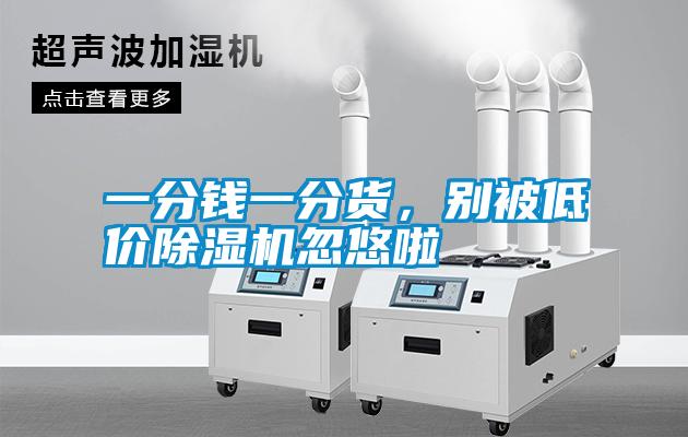 一分錢一分貨，別被低價(jià)除濕機(jī)忽悠啦