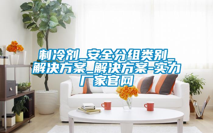 制冷劑_安全分組類別_解決方案_解決方案-實力廠家官網