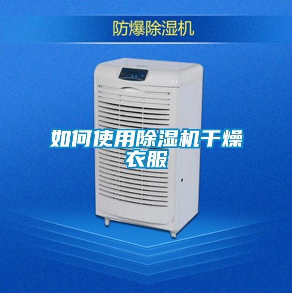 如何使用除濕機干燥衣服