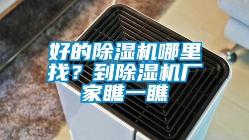 好的除濕機哪里找？到除濕機廠家瞧一瞧