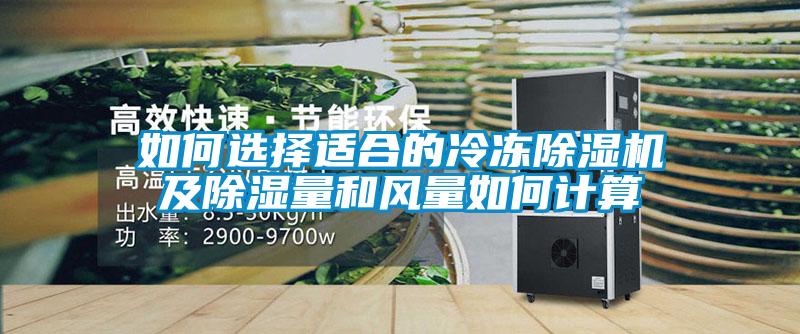 如何選擇適合的冷凍除濕機及除濕量和風量如何計算