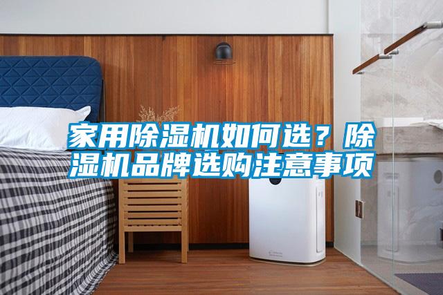 家用除濕機如何選？除濕機品牌選購注意事項