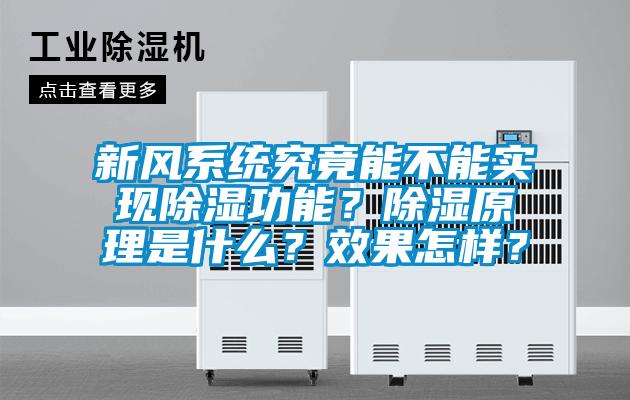新風(fēng)系統(tǒng)究竟能不能實(shí)現(xiàn)除濕功能？除濕原理是什么？效果怎樣？