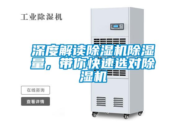 深度解讀除濕機除濕量，帶你快速選對除濕機