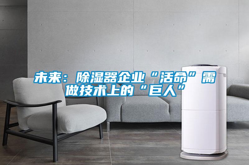 未來：除濕器企業(yè)“活命”需做技術(shù)上的“巨人”