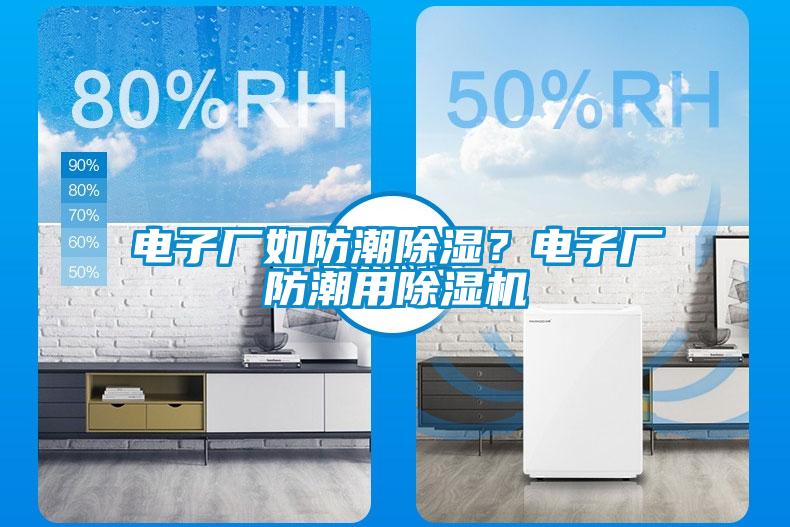 電子廠如防潮除濕？電子廠防潮用除濕機