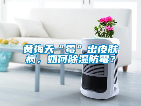 黃梅天“霉”出皮膚病，如何除濕防霉？