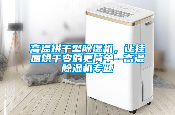 高溫烘干型除濕機，讓掛面烘干變的更簡單--高溫除濕機專題