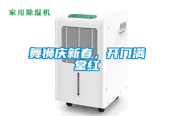 舞獅慶新春，開門滿堂紅
