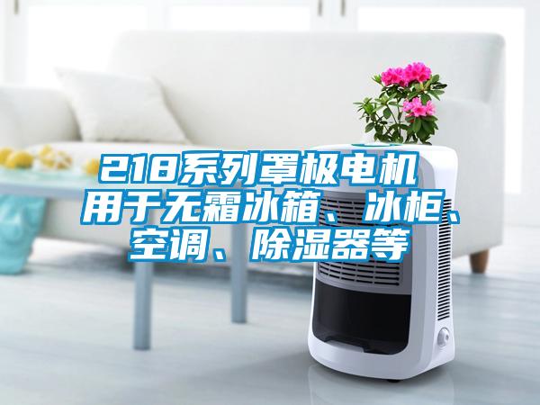 218系列罩極電機 用于無霜冰箱、冰柜、空調、除濕器等