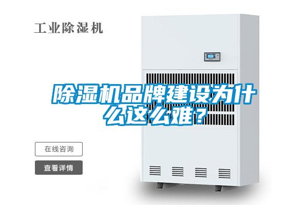 除濕機品牌建設為什么這么難？