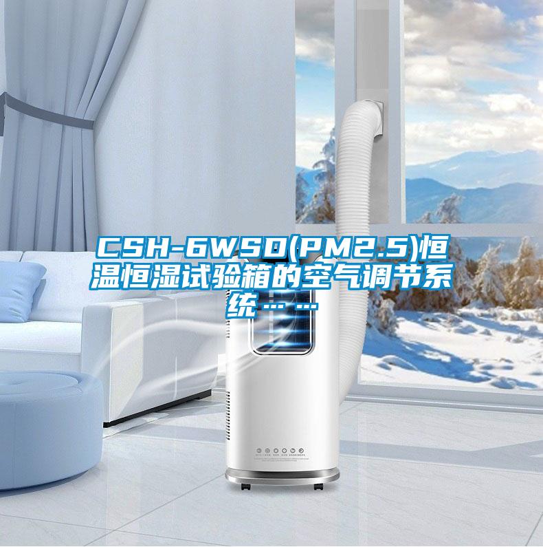 CSH-6WSD(PM2.5)恒溫恒濕試驗(yàn)箱的空氣調(diào)節(jié)系統(tǒng)……