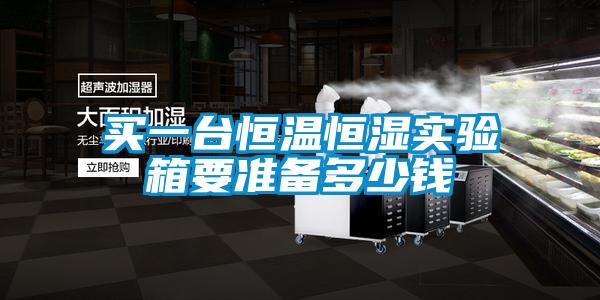 買一臺恒溫恒濕實驗箱要準備多少錢