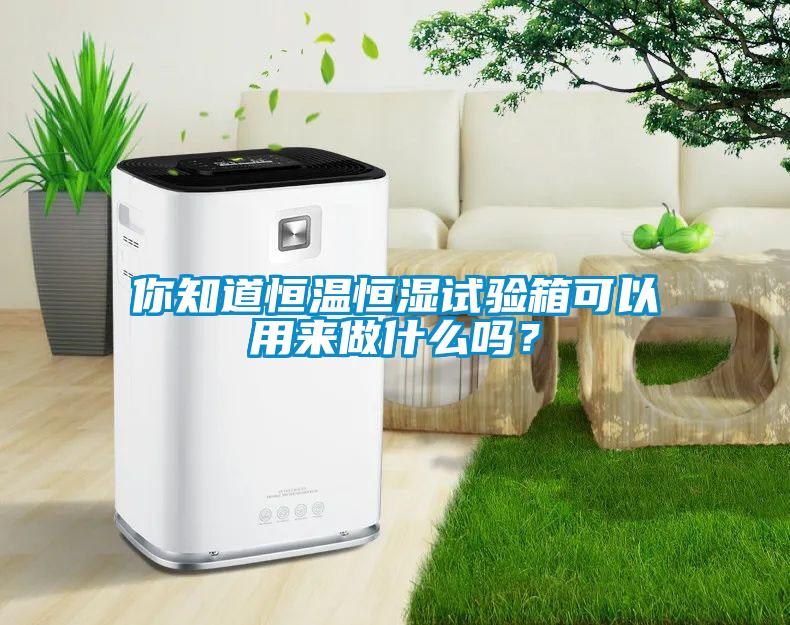 你知道恒溫恒濕試驗箱可以用來做什么嗎？