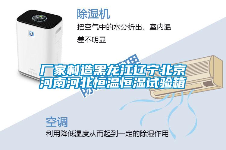廠家制造黑龍江遼寧北京河南河北恒溫恒濕試驗箱