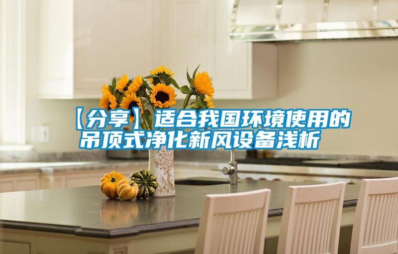 【分享】適合我國環境使用的吊頂式凈化新風設備淺析