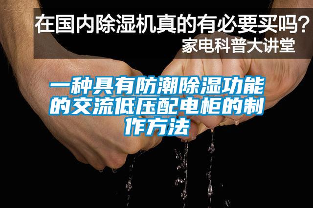 一種具有防潮除濕功能的交流低壓配電柜的制作方法