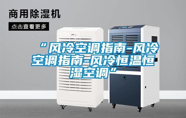 “風冷空調指南-風冷空調指南-風冷恒溫恒濕空調”
