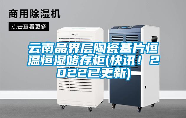 云南晶界層陶瓷基片恒溫恒濕儲存柜(快訊！2022已更新)