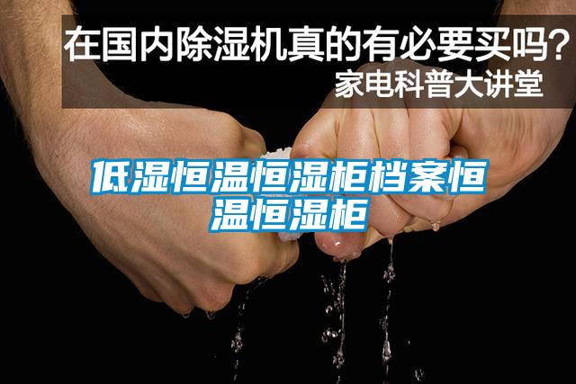低濕恒溫恒濕柜檔案恒溫恒濕柜