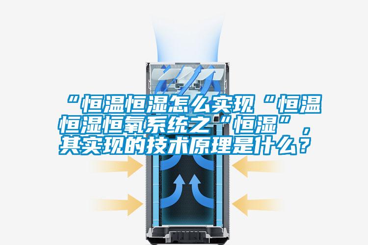 “恒溫恒濕怎么實(shí)現(xiàn)“恒溫恒濕恒氧系統(tǒng)之“恒濕”，其實(shí)現(xiàn)的技術(shù)原理是什么？