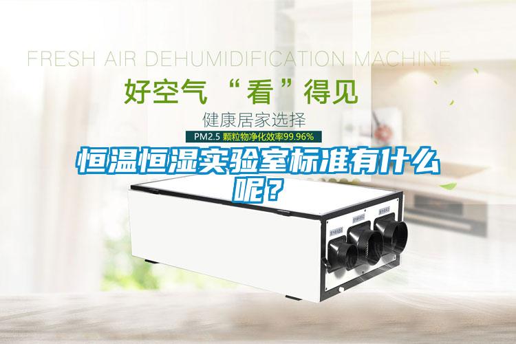 恒溫恒濕實驗室標準有什么呢？