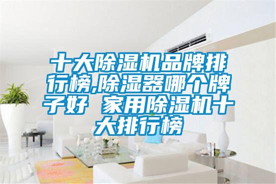 十大除濕機品牌排行榜,除濕器哪個牌子好 家用除濕機十大排行榜