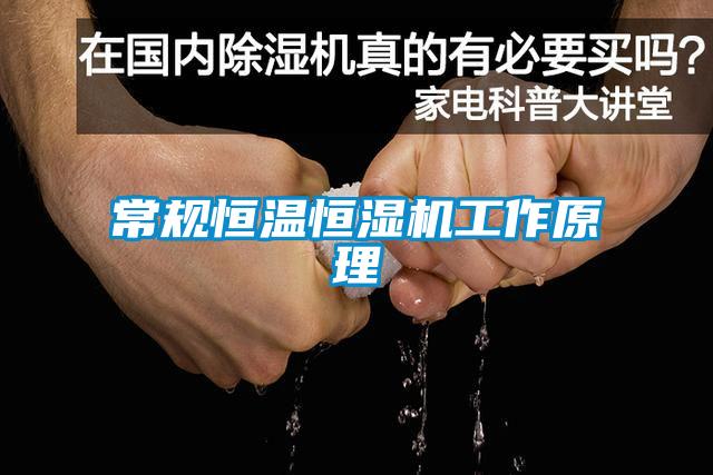 常規(guī)恒溫恒濕機(jī)工作原理