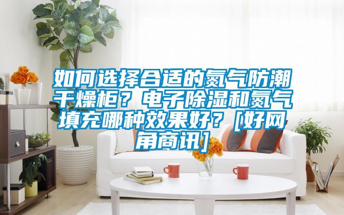如何選擇合適的氮氣防潮干燥柜？電子除濕和氮氣填充哪種效果好？[好網角商訊]
