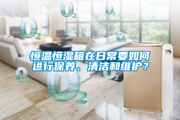 恒溫恒濕箱在日常要如何進行保養、清潔和維護？