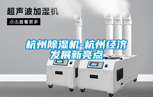 杭州除濕機-杭州經濟發展新亮點