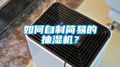 如何自制簡易的抽濕機？
