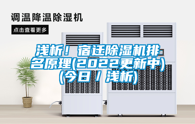 淺析！宿遷除濕機排名原理(2022更新中)(今日／淺析)