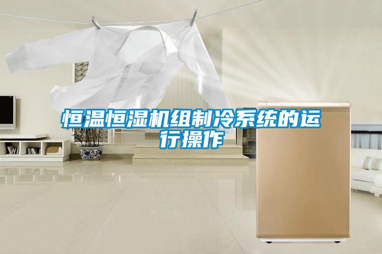 恒溫恒濕機組制冷系統(tǒng)的運行操作