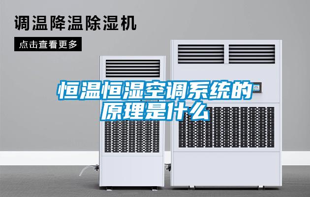 恒溫恒濕空調(diào)系統(tǒng)的原理是什么