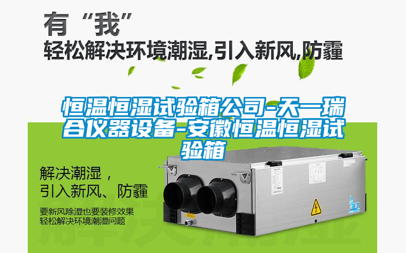 恒溫恒濕試驗箱公司-天一瑞合儀器設備-安徽恒溫恒濕試驗箱