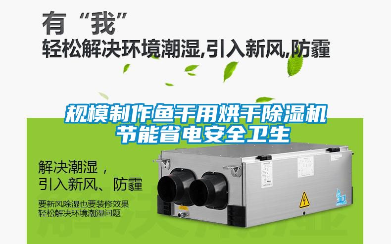 規模制作魚干用烘干除濕機 節能省電安全衛生