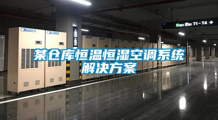 某倉庫恒溫恒濕空調(diào)系統(tǒng)解決方案