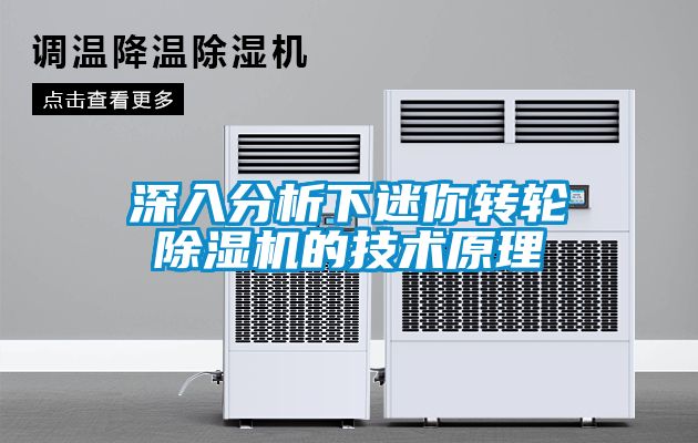 深入分析下迷你轉輪除濕機的技術原理
