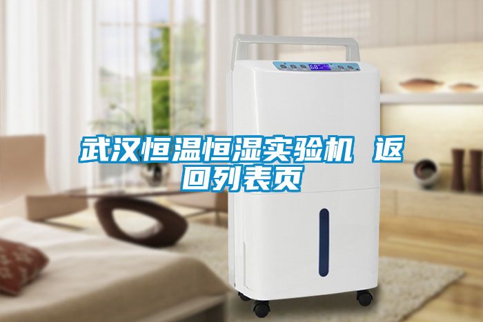 武漢恒溫恒濕實驗機 返回列表頁