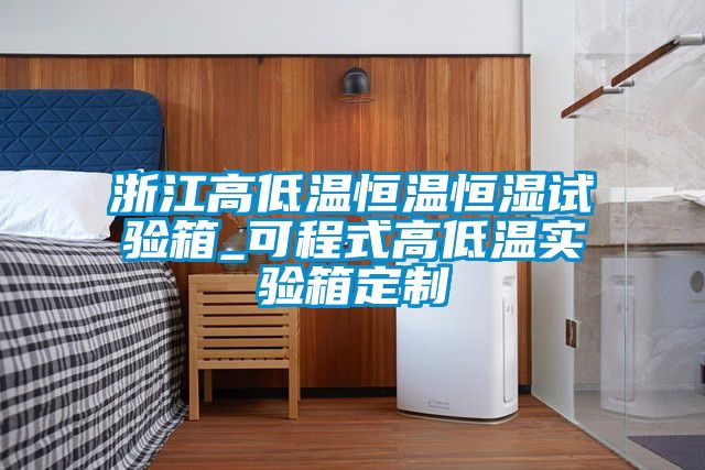 浙江高低溫恒溫恒濕試驗箱_可程式高低溫實驗箱定制