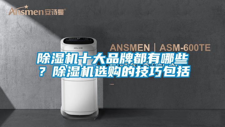 除濕機十大品牌都有哪些？除濕機選購的技巧包括