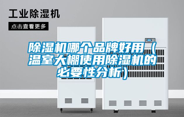 除濕機哪個品牌好用（溫室大棚使用除濕機的必要性分析）