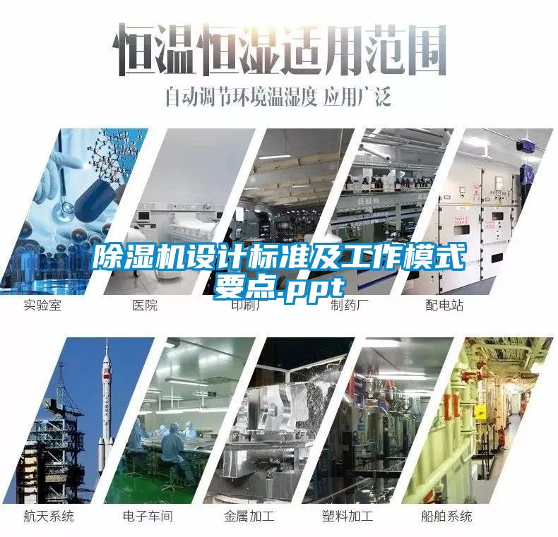 除濕機設計標準及工作模式要點.ppt