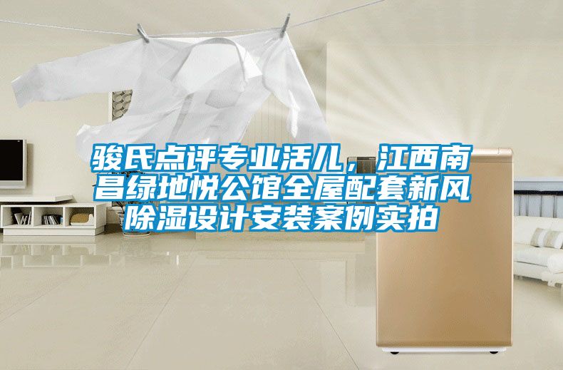 駿氏點(diǎn)評(píng)專(zhuān)業(yè)活兒，江西南昌綠地悅公館全屋配套新風(fēng)除濕設(shè)計(jì)安裝案例實(shí)拍