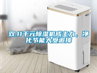 行業新聞雙.11千元除濕機成主力，凈化節能大受追捧