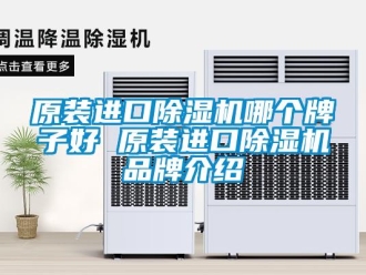 企業新聞原裝進口除濕機哪個牌子好 原裝進口除濕機品牌介紹