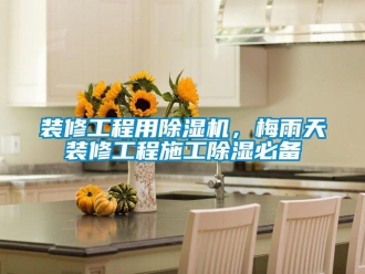 知識百科裝修工程用除濕機，梅雨天裝修工程施工除濕必備