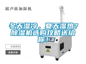 行業(yè)新聞冬天濕冷，夏天濕熱？除濕機(jī)選購(gòu)攻略送給你！