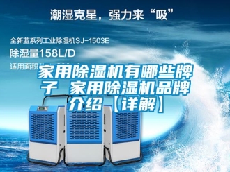 企業(yè)新聞家用除濕機有哪些牌子 家用除濕機品牌介紹【詳解】